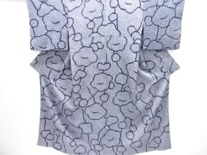 本総絞り　梅模様付け下げ小紋着物